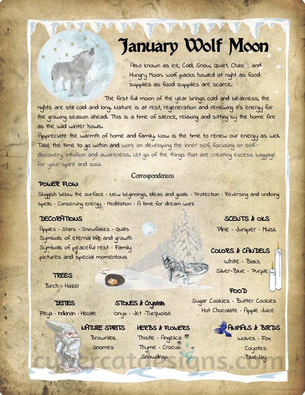 January Full Moon | Book of Shadows